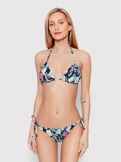Stroje kąpielowe - Roxy Góra od bikini Blossom Babe Smocked ERJX304699 Granatowy - grafika 1