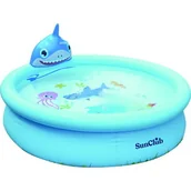 Baseny ogrodowe - Basen Dziecięcy Z Natryskiem "Rekin 3D" 190X47Cm Sun Club - miniaturka - grafika 1