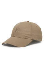 Czapki męskie - Calvin Klein Czapka z daszkiem Monogram Embroidery Baseball Cap LV04K5024G Beżowy - miniaturka - grafika 1