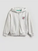 Bluzy dla chłopców - Reserved - Bluza oversize z kapturem - jasnoszary - miniaturka - grafika 1