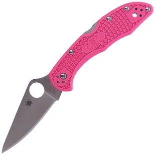 Spyderco inc Nóż Delica 4 FRN Pink S30V Plain (C11FPPNS30V) C11FPPNS30V - Noże - miniaturka - grafika 1