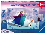 Puzzle - Ravensburger Puzzle 2x24 frozen siostry kraina lodu - miniaturka - grafika 1