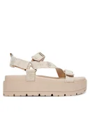 Sandały damskie - Guess Sandały FLJFTT FAL03 Beżowy - miniaturka - grafika 1