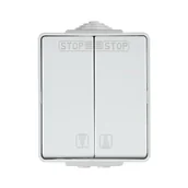 Wyłączniki światła i elektryczne - Efapel Włącznik żaluzjowy SZARY IP65 WATERPROOF - miniaturka - grafika 1