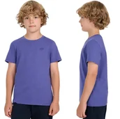 Koszulki dla dziewczynek - Koszulka Chłopięca 4F T-shirt Z Logo Niebieski 4FJWAW25TTSHM2399 Niebieski 122 - miniaturka - grafika 1