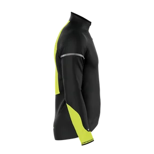 COMPRESSPORT Kurtka biegowa męska HURRICANE WINDPROOF JACKET FLASH black/fluo - Kurtki męskie - miniaturka - grafika 6