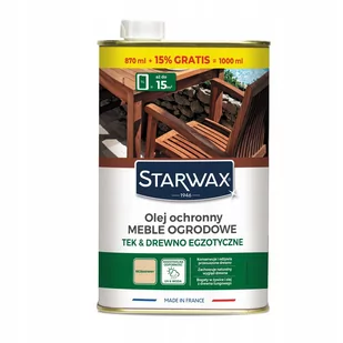 Starwax Olej do mebli ogrodowych - Farby i impregnaty do drewna - miniaturka - grafika 5
