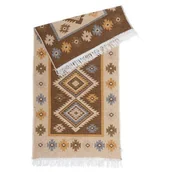 Dywany - Dywan Kilim 80 x 150 cm miód romby - miniaturka - grafika 1