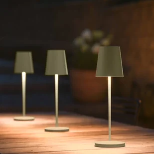 Lampa akumulatorowa LED SLV Vinolina Two, zielona, aluminium, Ø 11 cm, IP65 - Lampy ogrodowe - miniaturka - grafika 1