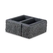 Akcesoria do ogrodzeń - Bloczek słupkowy JONIEC® - GORC® GUD+GAD Czarny 38 x 38 x 16 cm - miniaturka - grafika 1