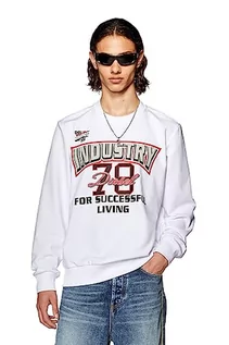 Bluzy męskie - Diesel Męska bluza z okrągłym dekoltem, 100-0hayt, XXS - grafika 1