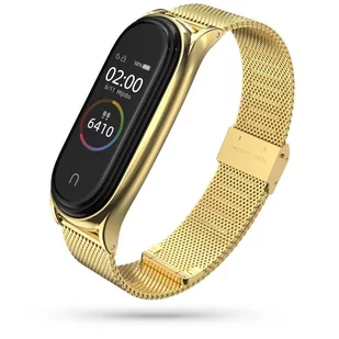 Tech-Protect Opaska Mi Band 5 Milaneseband Złota milanese_20200812122935 - Akcesoria do smartwatchy - miniaturka - grafika 2