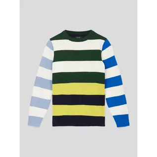 Swetry dla chłopców - Sweter z dzianiny ze wzorem w paski model JUMPER - OVS - grafika 1