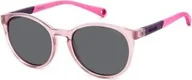 Okulary przeciwsłoneczne - Dziecięce okulary przeciwsłoneczne POLAROID Kids PLD 8059/S 35J PINK 45/16/125 - miniaturka - grafika 1