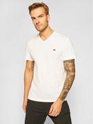 Koszulki męskie - Lacoste T-Shirt TH2036 Biały Regular Fit - miniaturka - grafika 1