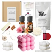 Prace ręczne dla dzieci - Zestaw do robienia świec 3D bąbelki foremki na prezent 9 świec stojących - miniaturka - grafika 1