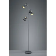 Lampy stojące - Trio Stojąca LAMPA podłogowa EDWARD 408800332 metalowa OPRAWA do salonu reflektorki czarna 408800332 - miniaturka - grafika 1
