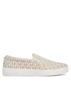 Trampki damskie - MICHAEL Michael Kors Tenisówki Keaton Slip On 43F7KTFP1B Beżowy - miniaturka - grafika 1