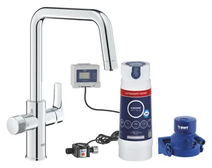 Grohe Blue Pure - Zestaw baterii zlewozmywakowej Start z filtracją Ultrasafe, chrom 30594000 - Baterie kuchenne - miniaturka - grafika 1