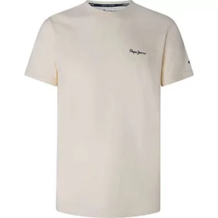 Pepe Jeans Thane Crew t-shirt męski, 804ivory, XS - Koszulki męskie - miniaturka - grafika 1