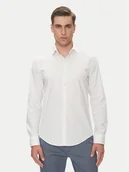 Koszule męskie - Calvin Klein Koszula LV019EU005 Biały Slim Fit - miniaturka - grafika 1