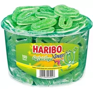 Żelki - Haribo, żelki kwaśne o smaku jabłkowym Apfelringe, 150 sztuk - miniaturka - grafika 1
