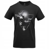 Koszulki męskie - Koszulka Męska T-shirt Helikon Night Valley Podkoszulek Bawełna Czarna XL - miniaturka - grafika 1