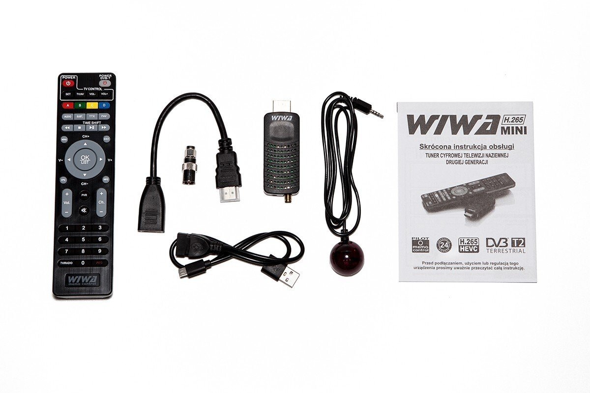 Tuner TV Wiwa Tuner DVB-T2 WIWA MINI dekoder TV naziemnej H.265