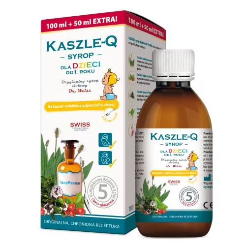 KASZLE-Q Syrop ziołowy dla dzieci, 150ml