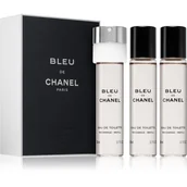 Zestawy perfum męskich - Chanel Bleu de Pour Homme, woda toaletowa z wymiennymi wkładami, 3x20 ml - miniaturka - grafika 1