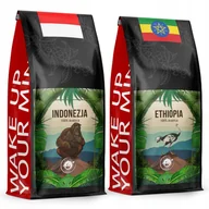 Kawa - Kawa Zianrista Indonezja + Ethiopia Świeżo Palona -100% Arabica - Blue Orca - miniaturka - grafika 1