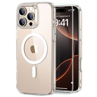 Etui ESR Classic Hybrid HaloLock MagSafe + Tempered Glass do Apple iPhone 16 Pro Max Przezroczysty - Etui i futerały do telefonów - miniaturka - grafika 1