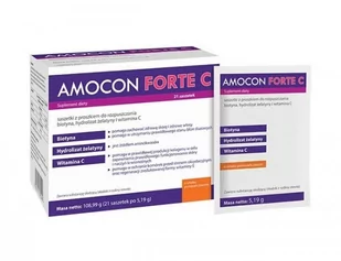 Axxon AMOCON FORTE C Smak pomarańczowy 21 sasz 3476421 - Nutrikosmetyki - miniaturka - grafika 1