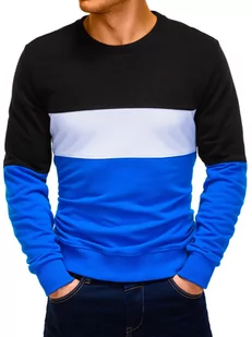 Bluza męska bez kaptura - niebieska B925 - Bluzy męskie - miniaturka - grafika 1