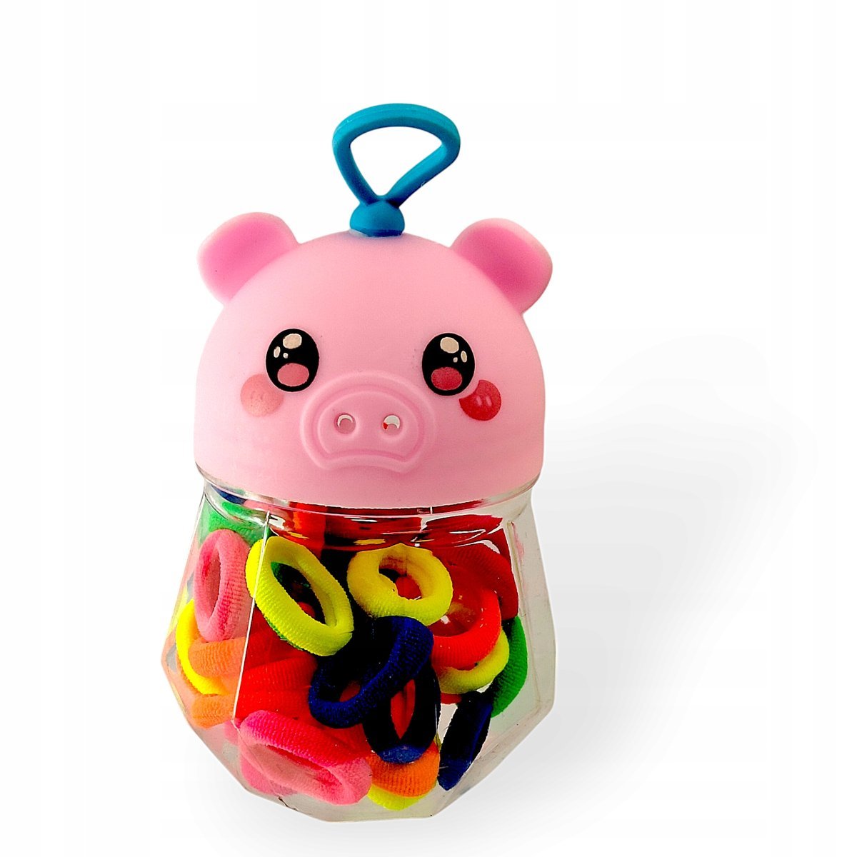 Gumki Frotki do włosów Mocne kolorowe w pojemniku