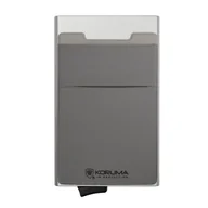 Etui na dokumenty i karty - Aluminiowy portfel wysuwane karty ochrona RFID KUK-65SLVR (Srebrny) - miniaturka - grafika 1