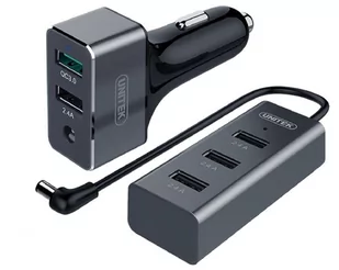 Unitek Unitek Ładowarka samoch 5xUSB QC3.0 dwustrefowa Y-P527 - Zasilacze do urządzeń sieciowych - miniaturka - grafika 1