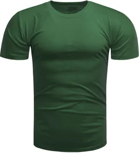 Koszulka męska t-shirt gładki zielony Recea - Koszulki męskie - miniaturka - grafika 1