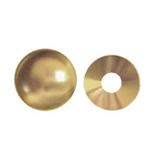 Zawiasy, okucia i inne akcesoria - Osłona śruby 15 mm okrągła mosiądz polerowany 4 szt. Standers - miniaturka - grafika 1