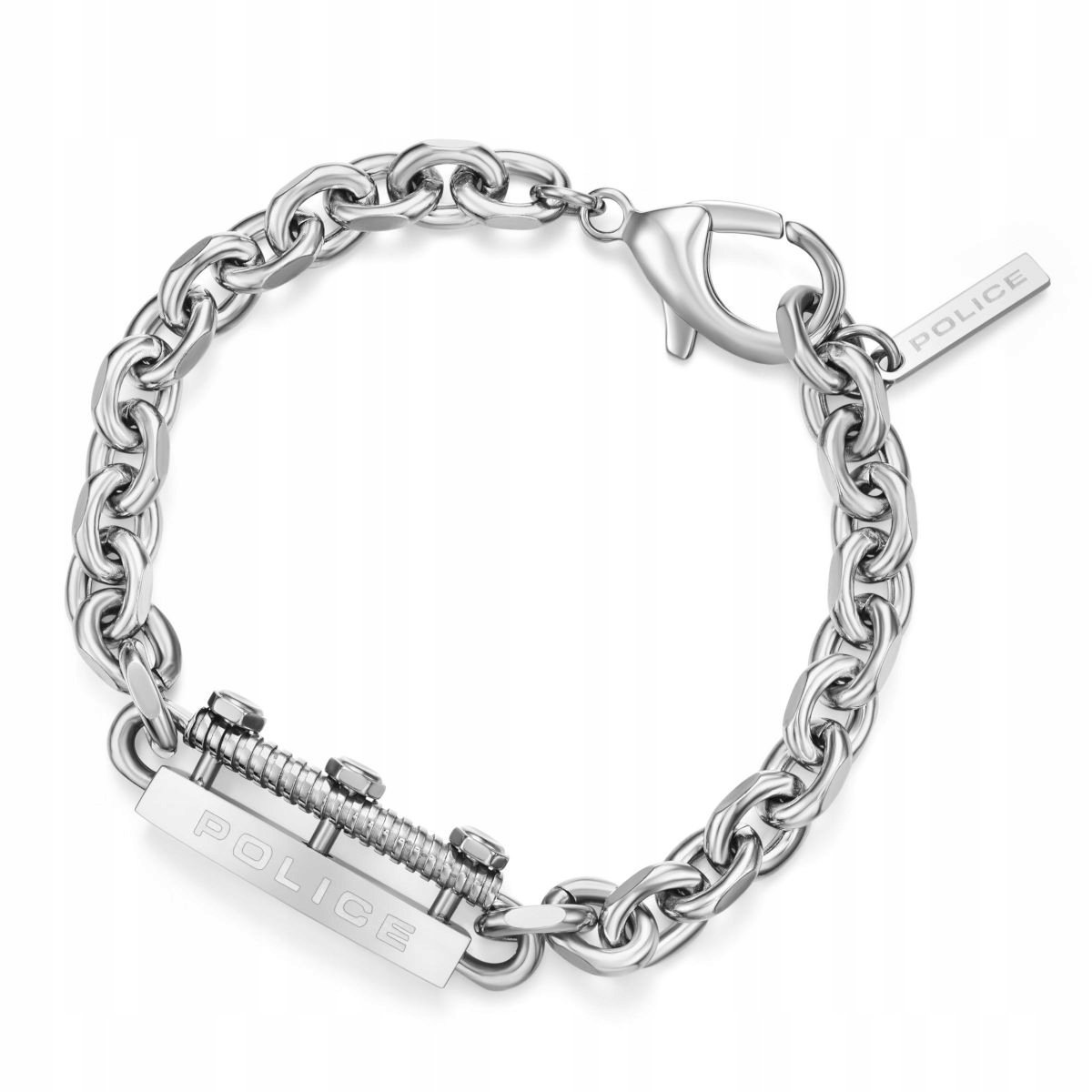 Srebrna bransoletka męska masywny łańcuch POLICE BOLT PEAGB2211215