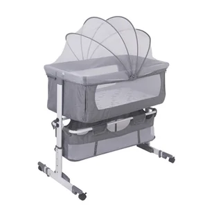 Kołyska łóżeczko mobilne przenośne dla dziecka moskitiera kółka schowek - Łóżeczka i kojce Kołyska łóżeczko mobilne przenośne dla dziecka moskitiera kółka schowek - Łóżeczka i kojce - miniaturka - grafika 1