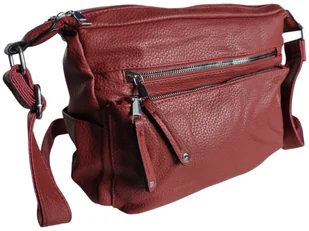 Torebka Damska, Miejska Stylowa Mała Listonoszka na Ramię, Kolor Czerwony - Torebki damskie - miniaturka - grafika 1