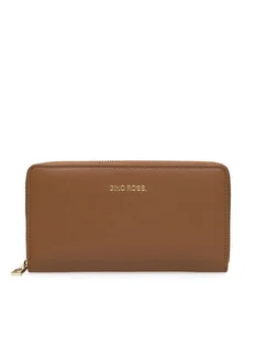 Gino Rossi Duży Portfel Damski BFT231203 Brązowy - Portfele - miniaturka - grafika 1