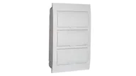 Rozdzielnie elektryczne - Rozdzielnica modułowa 3x12 podtynkowa IP40 IK06 N+PE II klasa drzwi białe DB312F 3X12P/FMD-P biała 36422 - miniaturka - grafika 1