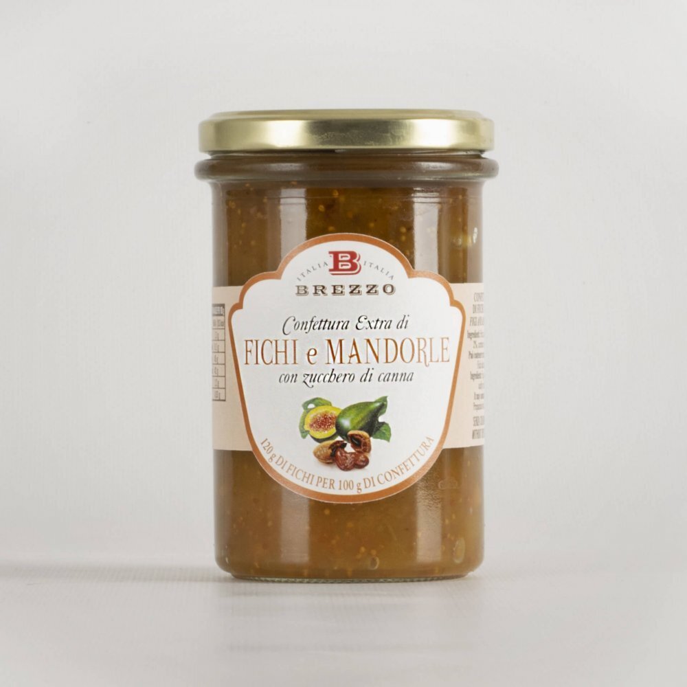 Dżem figowy extra z migdałami, 350 g (120 g owoców na 100 g) / Brezzo