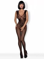 Bielizna erotyczna damska - Obsessive N112 czarny Bodystocking - miniaturka - grafika 1