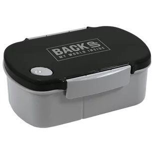 Derform, Śniadaniówka Backup 5 model B56, czarno-szara - Lunch boxy - miniaturka - grafika 1