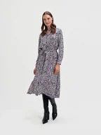 Sukienki - Szmizjerka midi z etnicznym printem - miniaturka - grafika 1