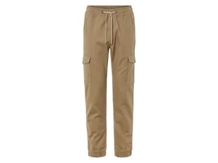 LIVERGY® Joggery męskie cargo z bawełną (M (48/50), Beżowy) - Spodnie męskie - miniaturka - grafika 1