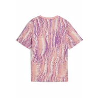 Odzież sportowa dziecięca - Młodzieżowa koszulka Essentials Nature 2.0 PUMA Pink Fruit - miniaturka - grafika 1